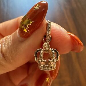 RETIRED Pandora Charm - Rose Noble Splendor